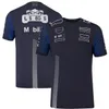 F1 레이싱 카 티셔츠 여름 남자와 여자 같은 스타일의 맞춤형 단축 셔츠