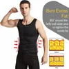 Yoga Outfit Sauna Taille Entraîneur Gilet pour hommes Body Shaper Perte de poids Sweat Entraînement Fitness Back Support Gym Corset Top