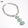 Collane a ciondolo jk 20 "collana di guscio di paua abalone