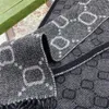 Sciarpa da uomo Sciarpe firmate Moda Scialle di lana caldo Lettera Design reversibile per donna Inverno Cashmere 2 colori Alta qualità