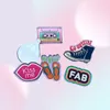 10st Fashion Harts Acrylic Cartoon Shoe Tape Charms för DIY Decoration Neckalce Bag Key Chain Jewelry Making Accessories4075926