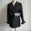 أزياء حقيبة الخصر الرجال الرجال سلسلة سلسلة الأكياس Bale Bag Womens Bumbag BB Metal Buckle Mini حقائب الموضة حزام الفضة الملحقات