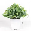 Decorative Flowers Artificial Plants Bonsai Eucalyptus Leaves Small Tree Pot Green Fake Plant Potted For Home Garden Room Table Decoration