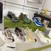 Designer Run Sneakers Luxury Brand Suede Embroidery Slåsning G Plattform Casual Shoes Lace-Up Women Män Running Shoes Trainer Jogging med låda storlek 35-45