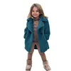 Jassen Warme Lamswol Voor Meisjes Jongens Winter Fleece Bovenkleding Herfst Kinderen Mode Single-Breasted Jassen Grote Kinderkleding