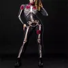 Cosplay sexy scheletro diavolo tutina collant halloween donna adulta spaventoso costume fantasma rosa bambino bambina ragazza rave party giorno della morte tuta 231115