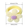 Haarschmuck 6 stücke Kinder Süße Blume Scrunchie Mode Mehrfarbige Schleife Haarbänder Niedliche Mädchen Seil Hohe Elastische Pferdeschwanz Ring