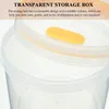 Plates Toast Storage Box Grain Canister Sealed Container Plastic Containers Cereals Airtight Beans Bread