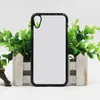 Coque vierge pour iPhone X XS MAX XR, impression par Sublimation 2D, étui de téléphone en plastique dur avec insert en métal, coque de téléphone portable