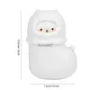 Chauffe-espace 6000 mAh chauffe-mains mignon mouton alpaga bonhomme de neige de Noël chauffe-mains batterie externe basse haute température réglable pour les cadeaux d'hiver YQ231116