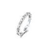 Cluster Ringen Bloemblaadjes Band Ring 925 Sterling-Zilver-Ringen DIY Mode Feamle Europese Sieraden Voor Vrouwen