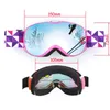 Óculos de esqui crianças óculos de esqui anti-nevoeiro dupla camada grande óculos de esqui esférico crianças snowboard inverno esportes ao ar livre óculos para idade 4-14 231116