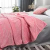 Deken meisje roze deken bedrukt pluche pluizig flanel fleece zachte plaids voor slaapbank en bed 231115