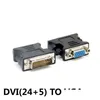Computer Cables Connectors 100st / Lot DVI 24Add1 / 24Add5 till VGA Adapter Dual Monitor Connector Converter Drop Delivery Computers Netw DHWBC