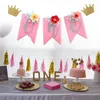 Feestdecoratie verjaardagsbanner baby eerste kinderstoel stoel high garland girl decor decoraties 1e douche welkom benodigdheden