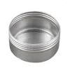 Bouteilles de stockage 12 Pack 80Ml Boîtes Conteneurs Thé Boîte En Aluminium Pot À Lèvres En Métal Rond Avec Bouchon À Vis Pour