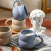 Kubki ins Ceramiczne śniadanie herbata kubek z grubą ceramikę matową biuro wielokrotnego użytku spersonalizowane cappuccino kawa kubek pary prezent