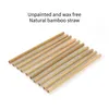 Drinking Straws Bamboo Sts Drinking St Reusable Eco Friendly Handcrafted Natural And Cleaning Brush 200Pcs Drop Delivery Home Garden K Dhu5P