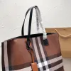 Дизайнерская сумка Burberriy, классическая женская сумка через плечо, полосатая сумка-мессенджер большой вместимости, модная клетчатая сумка Horseferry, знаменитый женский дизайнерский кошелек 001 #