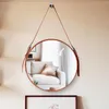 Mirrors Belt Bath Mirror Wall Hanging Decorative El Bathroom Restaurant Art Round Wx8281346