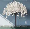 Simulation de cerisier, 4 pièces, plante, faux arbre à fleurs, décoration de salon, hôtel, mariage, ameublement de fête à domicile