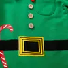 Rompers Jul Baby Clothing Spring och Autumn Green Elf Style Långärmad bomullshatt Set för pojkar Girls 231115