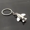 Keychains High Quality 3D Metal Model Airplane Aircraft Key Chains For Women Men Charm Pendants Car Keyring Keychain Jewelry Creative Gift