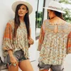 Rokken Jastie 2023 Zomer Mini Rok Gypsy Print Vrouwen Elastische taille Casual Beach Saia Boho Hippie Female Faldas Jupe