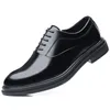 Kleid Schuhe Marke Herren Leder Formale Lace Up Oxfords Mode Retro Elegante Arbeitsschuhe Männer