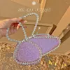 Evening Bags Luxury Butterfly Design Diamond Party Clutch Bag For Women Fahion Purses And Handbags Chic Designer Female Mini