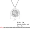 Pendant Necklaces Kinitial Viking Sun Wheel Necklace Kolovrat Symbol Slavic Nordic Amulet Pagan Solar Talisman For Women Jewelry Gift