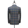 Męskie garnitury Blazers S-5xl Plaid Suit plus Trzyczęściowy męski kombinezon dla mężczyzn garnitur Kostium Homme Italien męski ubrania 231116