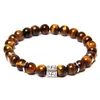 Strand Bouddha Braclet Hommes Naturel Oeil De Tigre Pierre Perles Bracelet Noir Lave Perlé Yoga Prière Bracelets Pour Femmes Bijoux De Mode