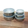 Bowls 5Pcs Mixing With Lid Stainless Steel Storage Bowl Stackable Deep Nesting Home Kitchen Organizers