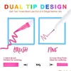 Marcadores Atacado 100 Cores Dual Tip Brush Color Pen Art Touchfive Copic Aquarela Fineliner Ding Pintura Papelaria Drop Delivery Dhjyr