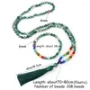 Collana Orecchini Set 108 Mala Perline Agate Verdi Meditazione Yoga 6mm Pietra Naturale Nappa Bracciale Rosario Per Donna Uomo Gioielli