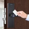 Smart Lock Serratura elettronica intelligente con impronta digitale biometrica/scheda/password/chiave di sblocco Blocco a doppia lingua Corpo Tuya TT Lock OpzionaleL231116