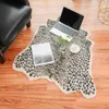 Carpet Leopard Print Cow Shaped Bedroom Carpets Home Decor Light Luxury Fashion Minimalist Cute Cartoon IG Soft Bedside Polyester Rugs 231116