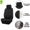 2023 funda de asiento de coche Universal de poliéster negro conjunto completo accesorios Unisex decoración Interior ajuste SUV Van Protector