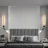 Wandleuchte, moderne LED-Lampen, schwarz, minimalistisch, Nachttischlampe, japanische Leselampe, Decorazioni Casa, Schlafzimmerzubehör