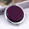 Promotion Custom Crystal Surface Mirrors Portable Pocket Mini Cosmetic Mirror Women Cosmetic Cute Round Makeup Clamshell Mirrors