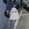 バックパック面白い幽霊学生ファッション大規模ブックバッグハロウィーンスクールバッグ