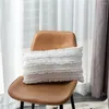 Kuddefodral Nordisk bomull och linne tredimensionell plysch Jacquard Model Room Rectangular Office Seat Tiger Stool Lumbal Cushion