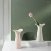 Vasi Arredamento per la casa Nordic Ins Wind Morandi Petalo in ceramica Vaso piccolo Decorazione Soggiorno Desktop Flower Ware