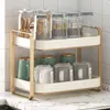 Storage Boxes Cup Holder Rack Kitchen Sink Multifunctional Water Tea Set Glass Shelf Removable