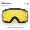 Skidglasögon Copozz Winter Ski Goggles med magnetiskt dubbelskikt Polariserat lins Anti-dimma UV400-skydd Män Skid Glasögon Eglas med Case 231115