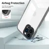 3 em 1 Clear TPU Airbag Phone Case para iPhone 15 14 13 12 11 Pro Max X XS XR 14Pro 13Pro Candy Color Camera Lens Protector Robusto à prova de choque tampa traseira