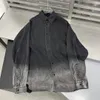 Frauen Daunenparkas Mode Denim Shirts Ankunft Zurück Digitaldruck Langarm Jacken Streetwear Tie Dye Mantel 231116