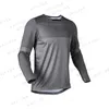 T-shirts pour hommes Hpit Fox VTT Cyclisme Maillot à manches longues pour hommes Vêtements de cyclisme Tenue Enduro Pro Tenue de cyclisme Homme Moto Cross Vélo Motocross