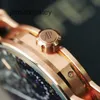 AP Swiss Luxury Watch Code 11.59 Series 26394or Rose Gold Blue Plate Perpetual Calendar Men's Fashion Casual Business Back Transparent Mechanical Wristwatch